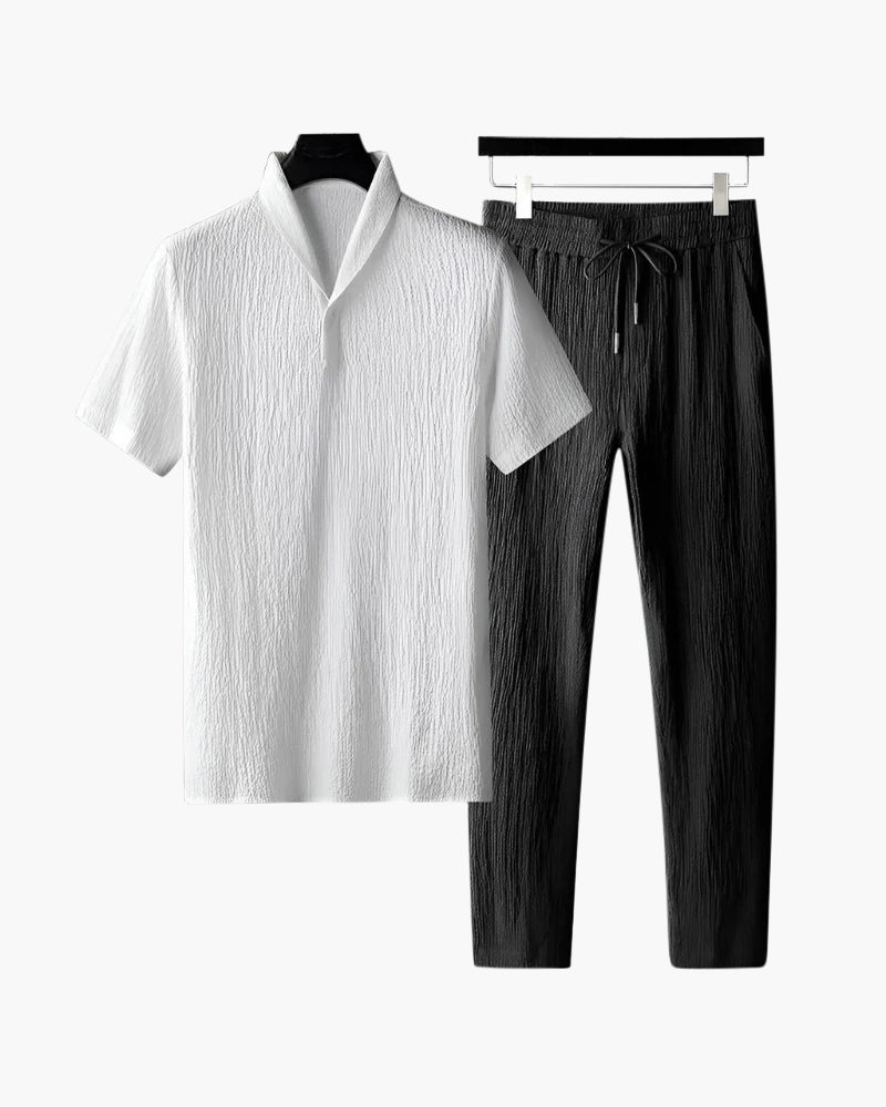 Baumwoll-Polo- und Hosen-Set – milano®